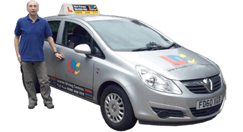 Nick Krieger driving school car