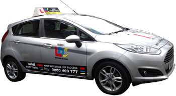 Isabel Jones driving school car
