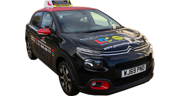 Graham Tuffey driving school car
