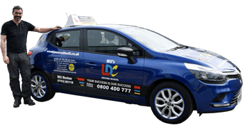 Will Meehan driving school car