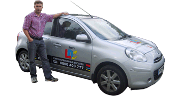 Sean Dunthorne driving school car