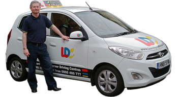 Richard Ayris driving school car